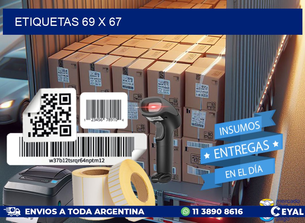 ETIQUETAS 69 x 67