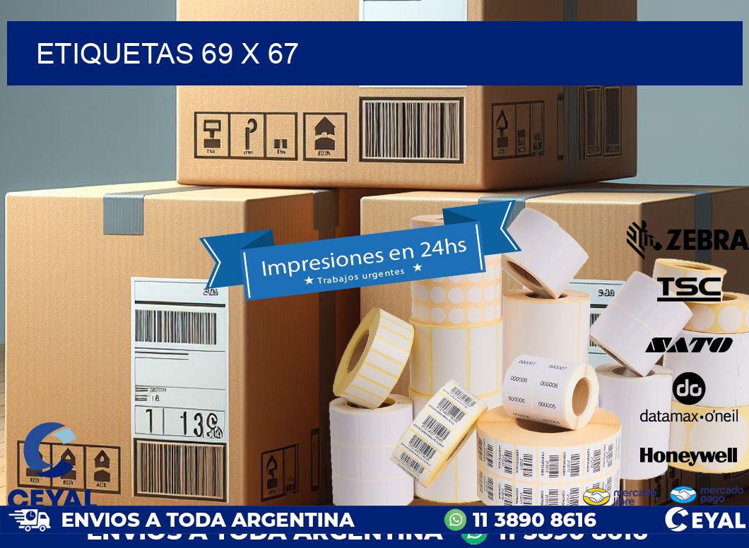 ETIQUETAS 69 x 67