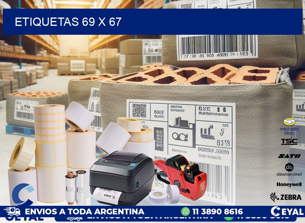 ETIQUETAS 69 x 67