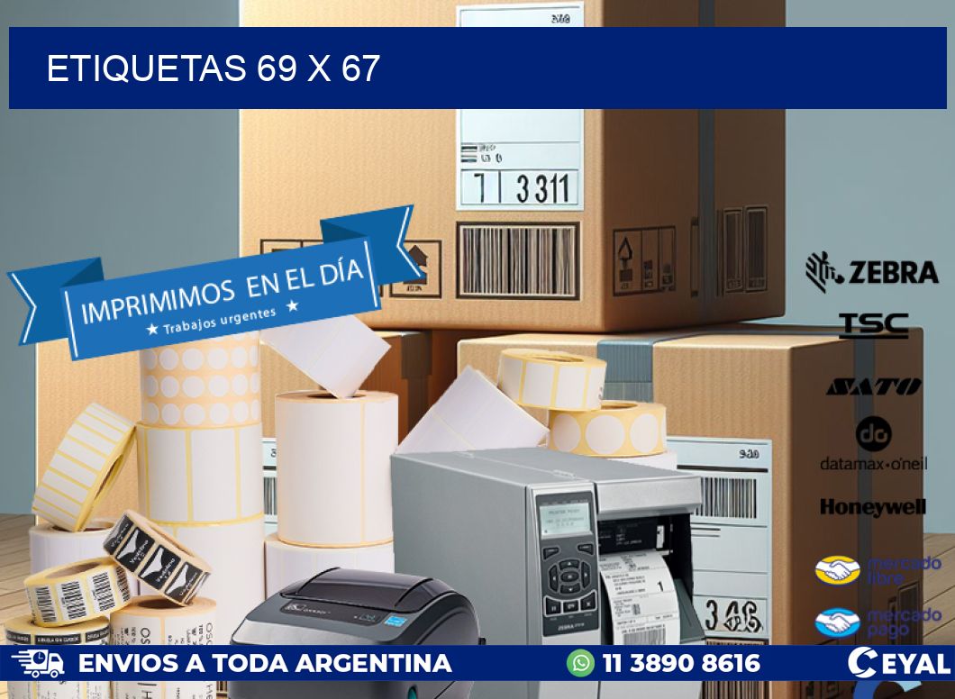 ETIQUETAS 69 x 67