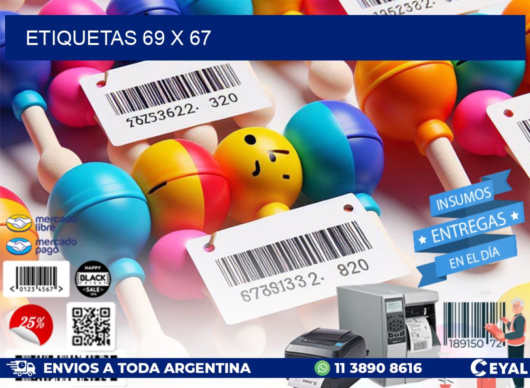 ETIQUETAS 69 x 67