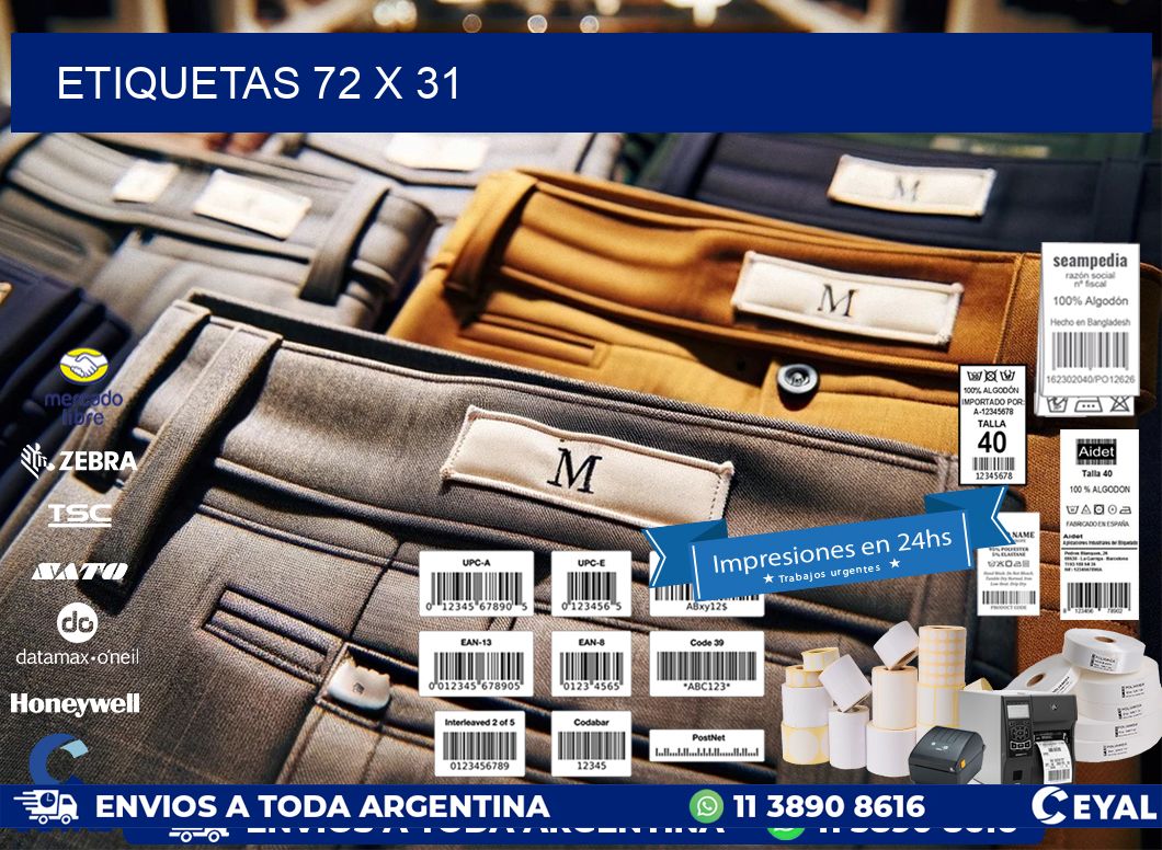 ETIQUETAS 72 x 31