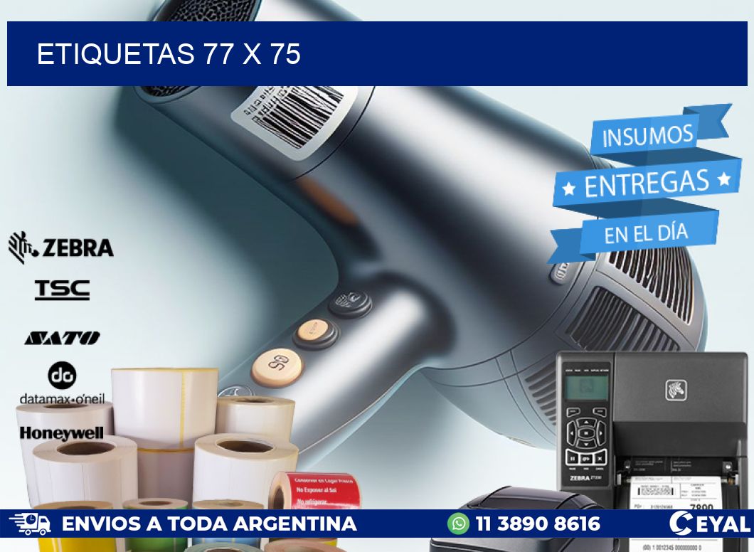 ETIQUETAS 77 x 75