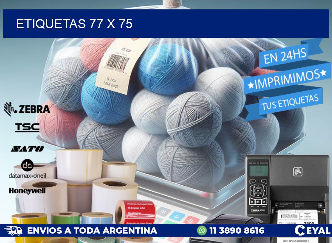 ETIQUETAS 77 x 75