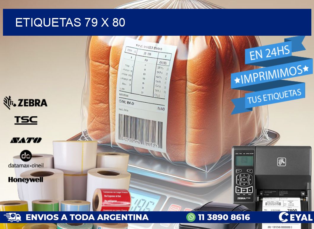 ETIQUETAS 79 x 80
