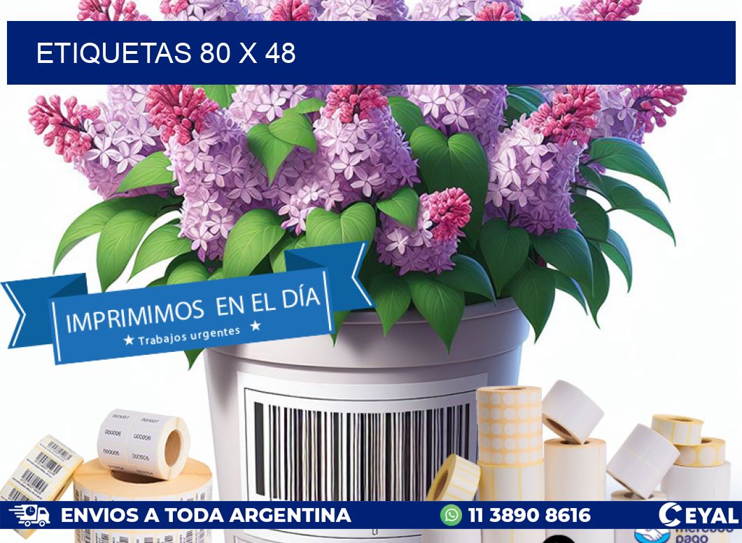 ETIQUETAS 80 x 48