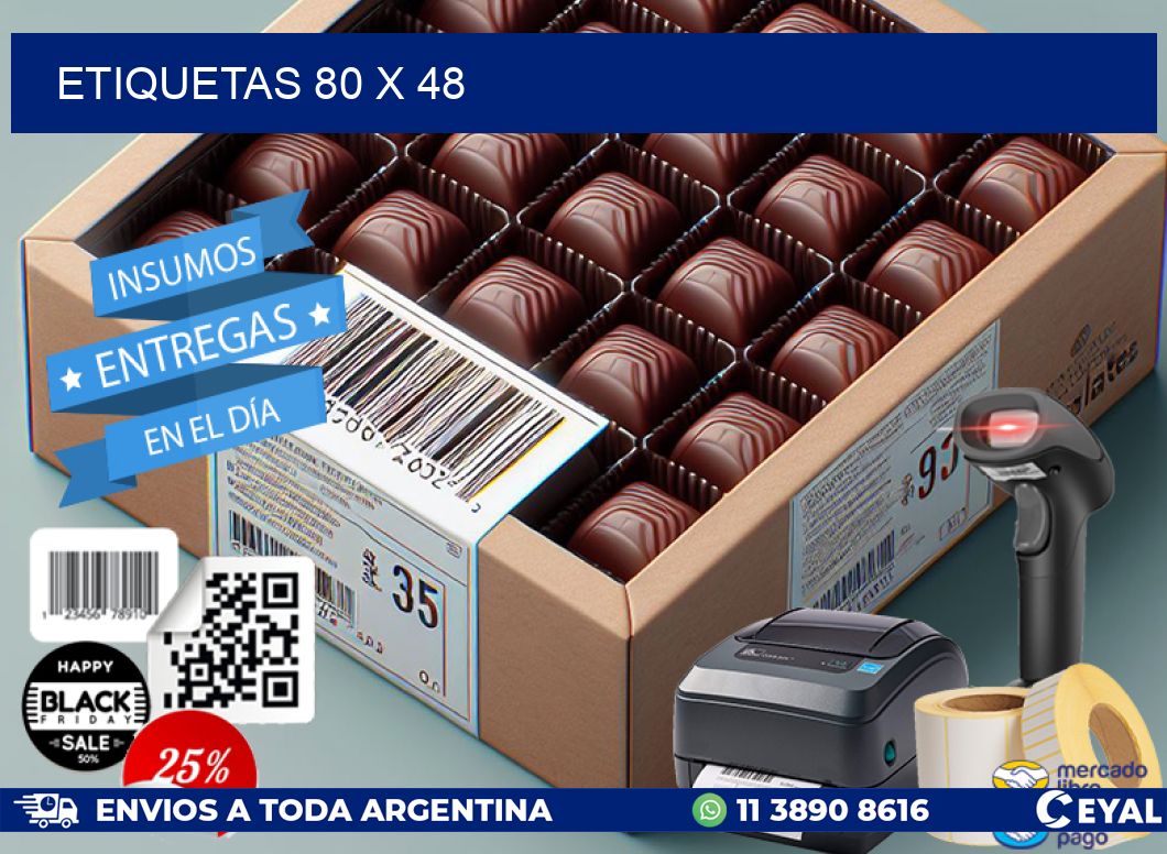 ETIQUETAS 80 x 48