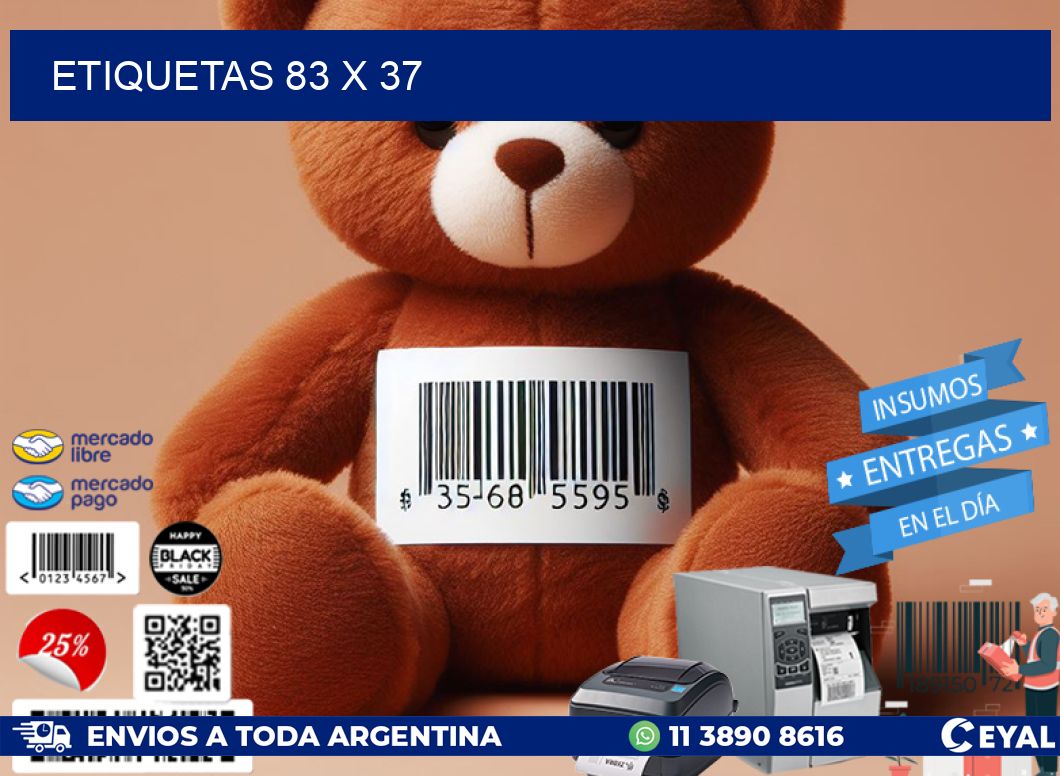 ETIQUETAS 83 x 37
