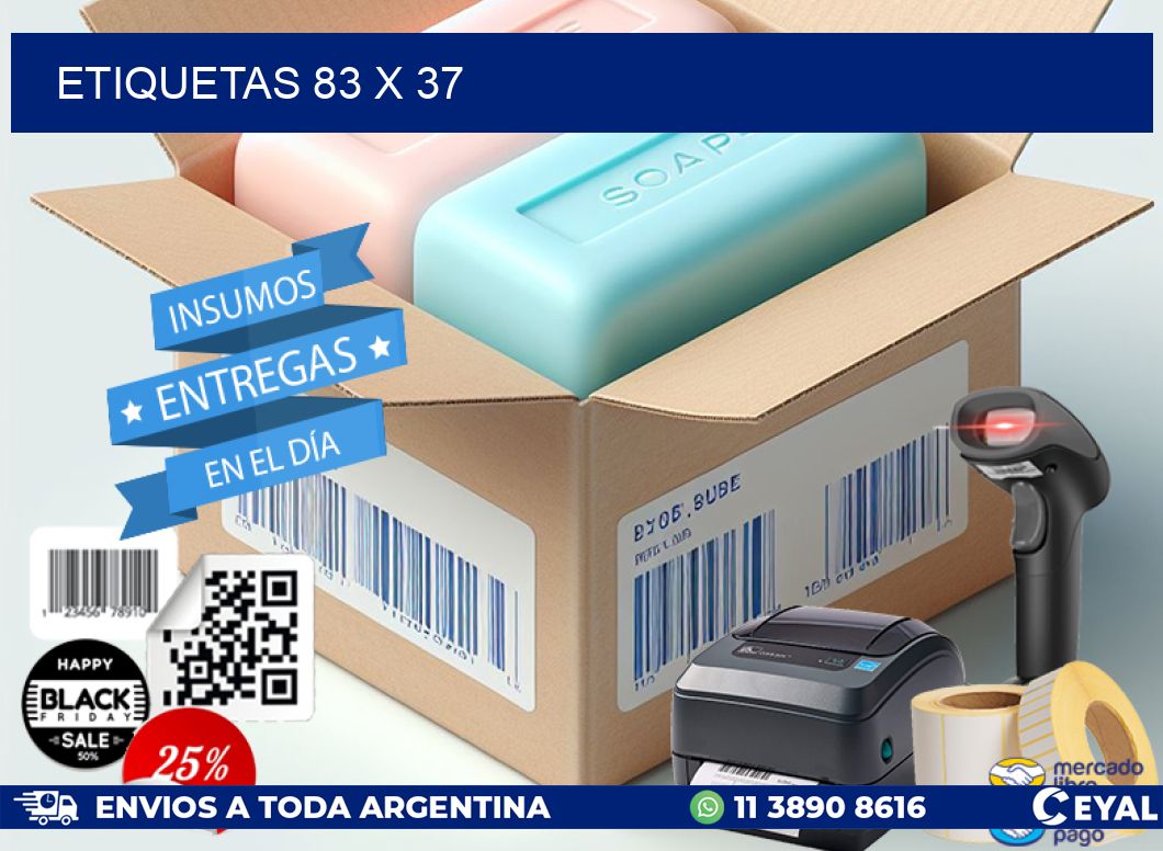 ETIQUETAS 83 x 37