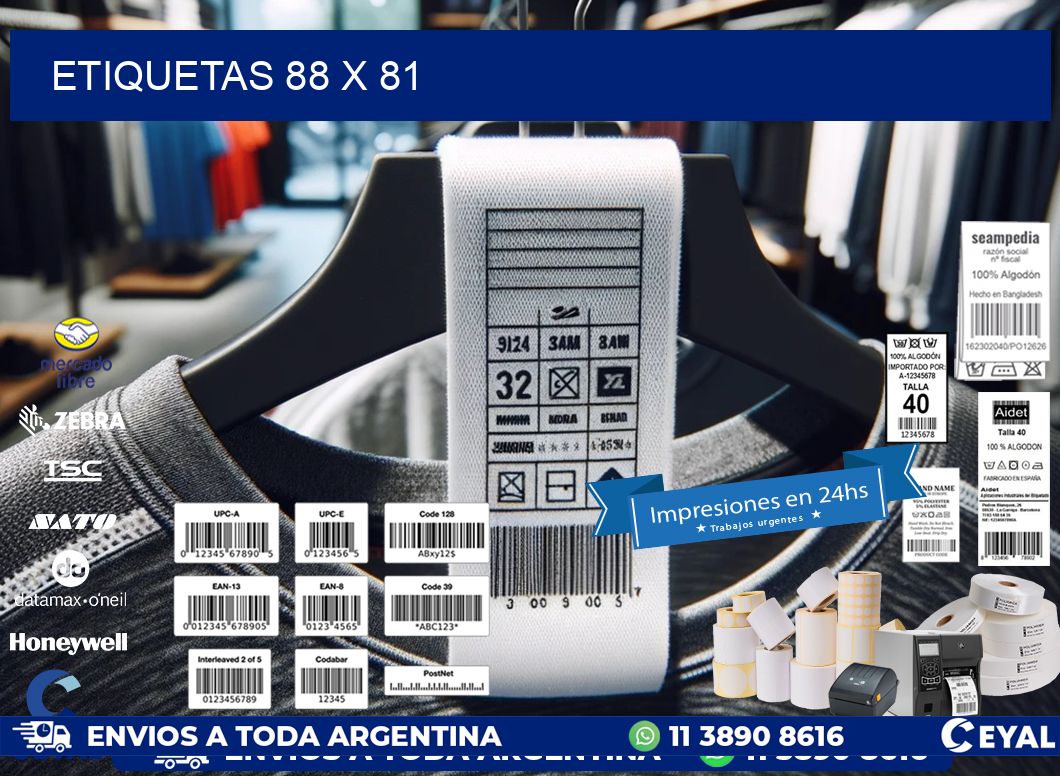 ETIQUETAS 88 x 81