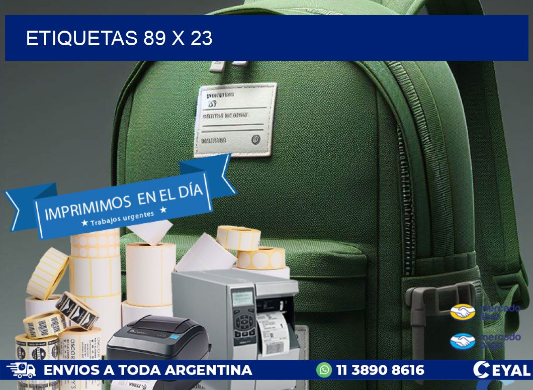 ETIQUETAS 89 x 23