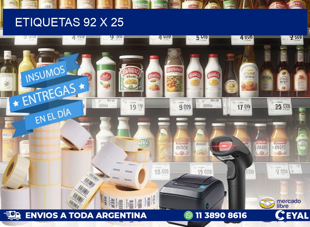 ETIQUETAS 92 x 25