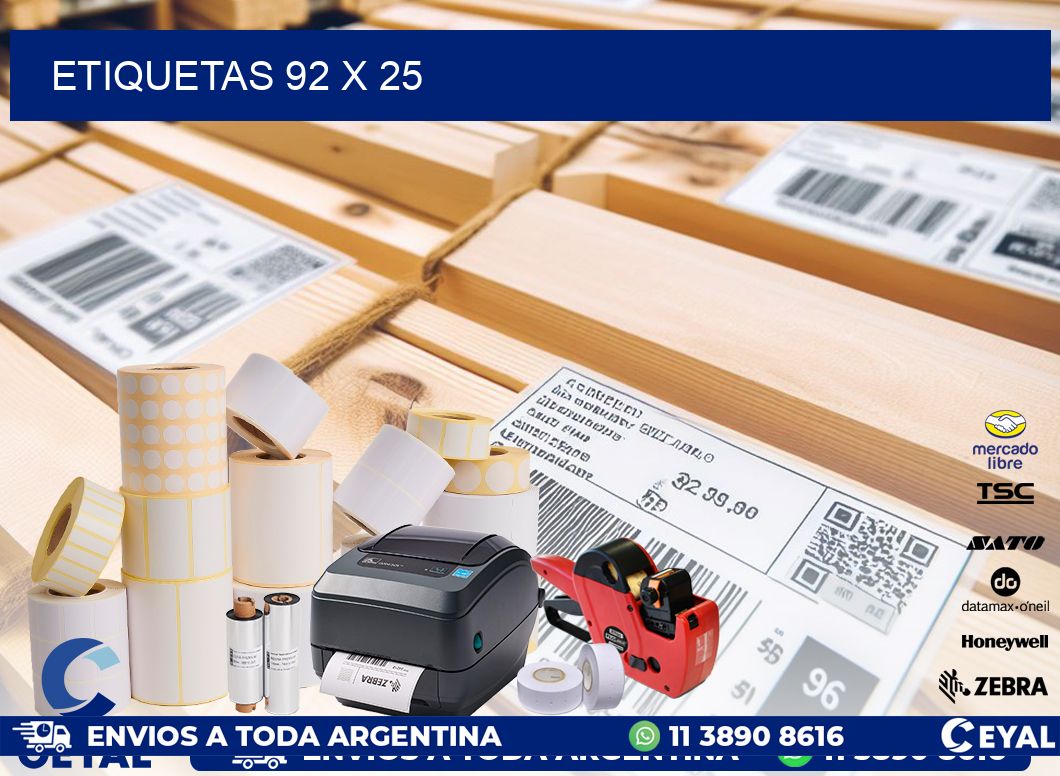 ETIQUETAS 92 x 25