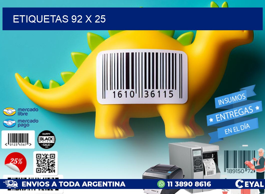 ETIQUETAS 92 x 25