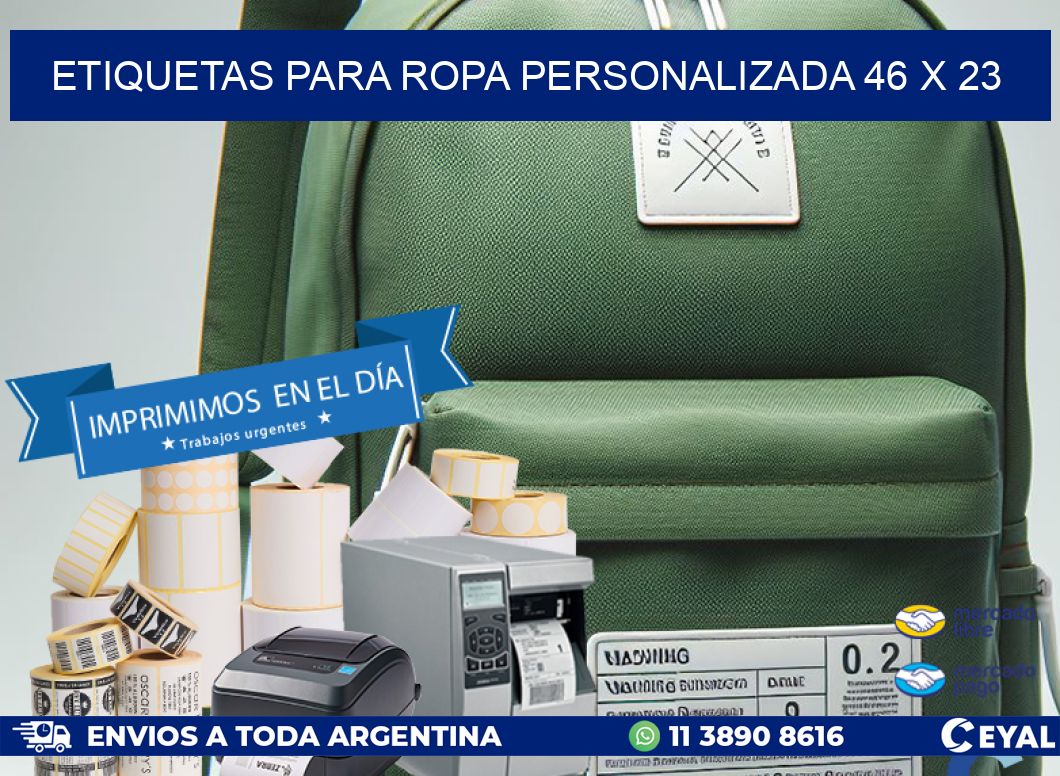 ETIQUETAS PARA ROPA PERSONALIZADA 46 x 23