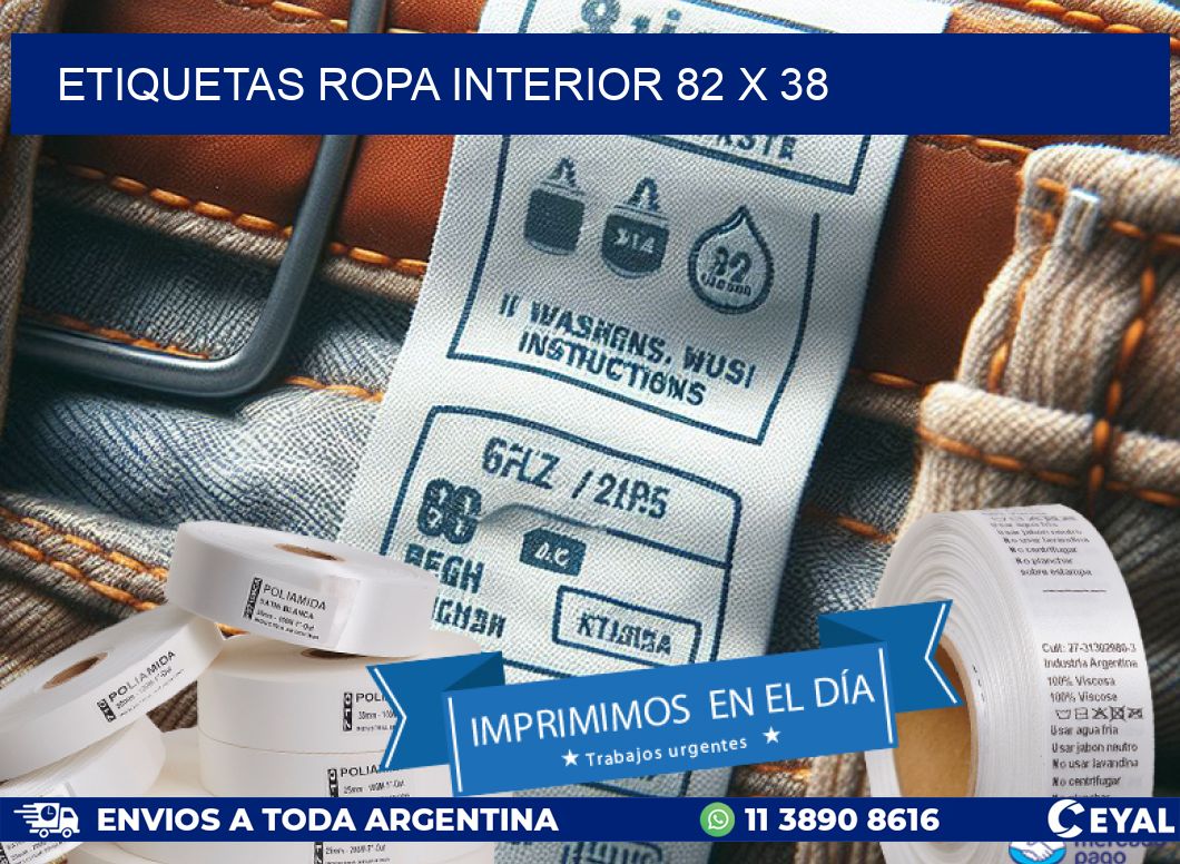 ETIQUETAS ROPA INTERIOR 82 x 38