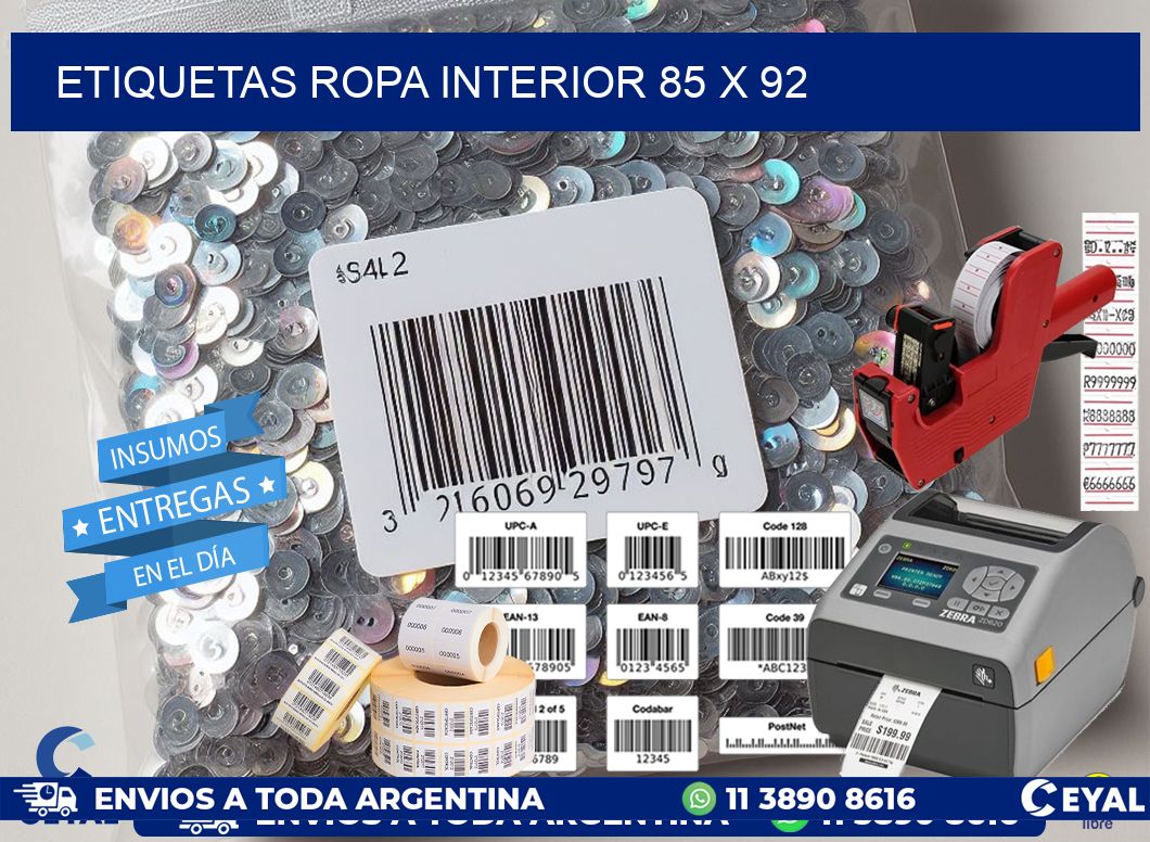 ETIQUETAS ROPA INTERIOR 85 x 92