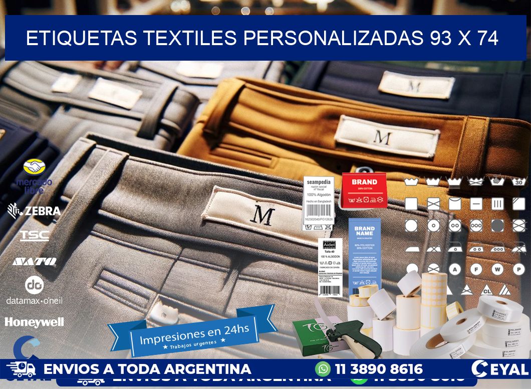 ETIQUETAS TEXTILES PERSONALIZADAS 93 x 74