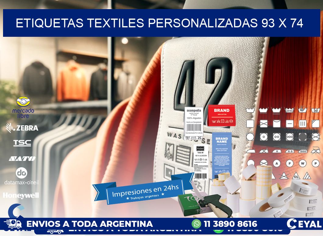 ETIQUETAS TEXTILES PERSONALIZADAS 93 x 74