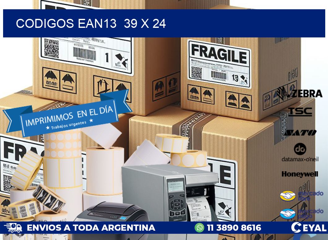 CODIGOS EAN13 39 x 24