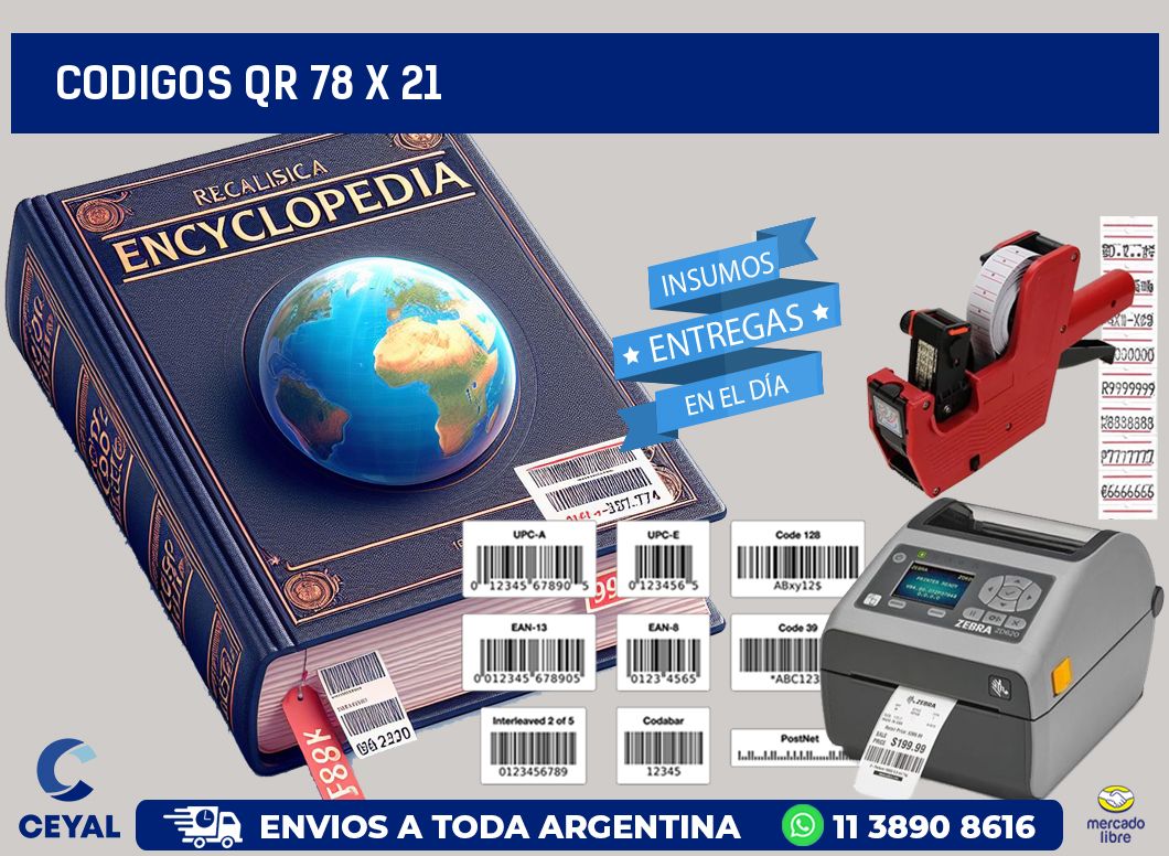 CODIGOS QR 78 x 21