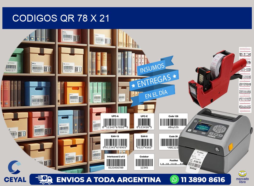 CODIGOS QR 78 x 21