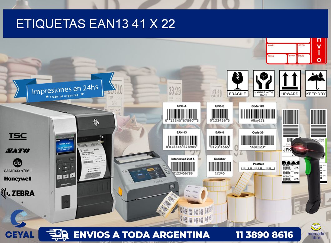 ETIQUETAS EAN13 41 x 22