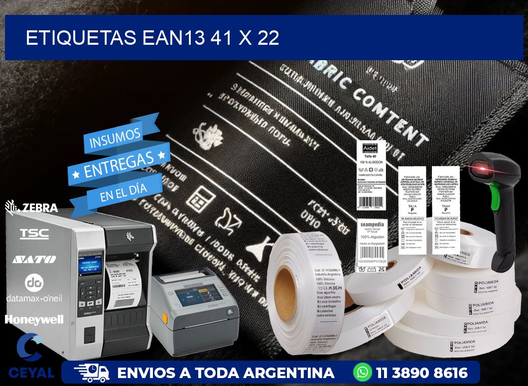 ETIQUETAS EAN13 41 x 22