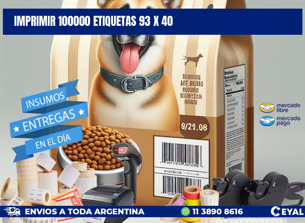IMPRIMIR 100000 ETIQUETAS 93 x 40