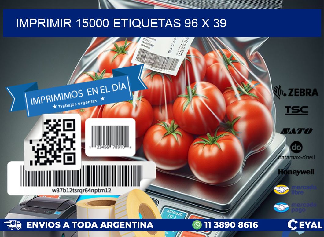 IMPRIMIR 15000 ETIQUETAS 96 x 39