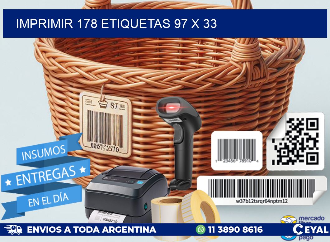 IMPRIMIR 178 ETIQUETAS 97 x 33