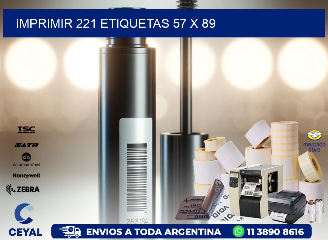 IMPRIMIR 221 ETIQUETAS 57 x 89