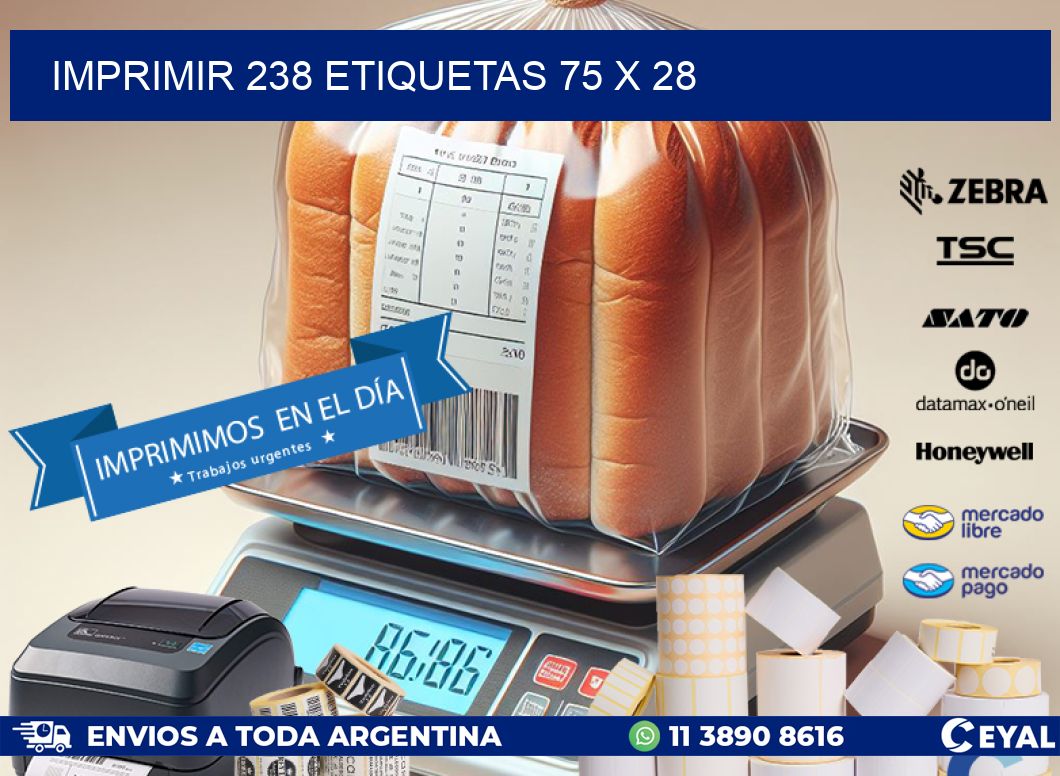 IMPRIMIR 238 ETIQUETAS 75 x 28