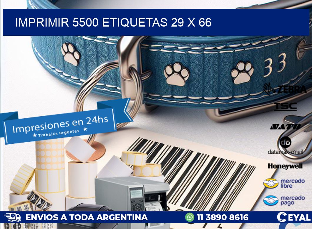 IMPRIMIR 5500 ETIQUETAS 29 x 66