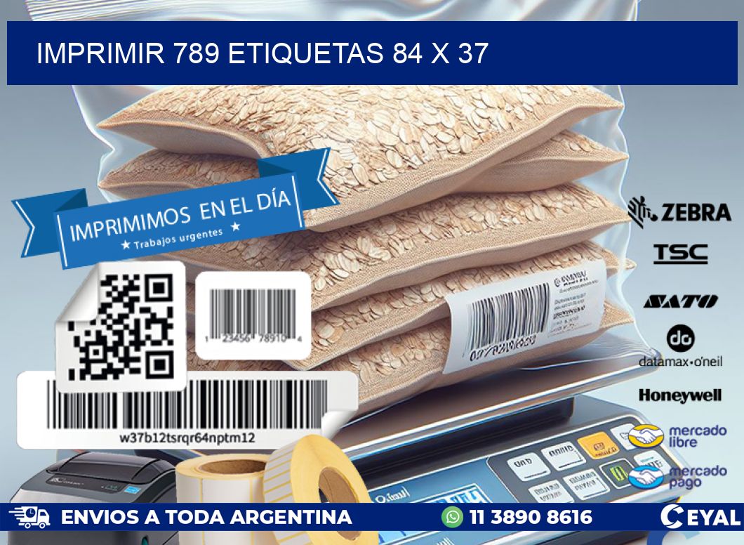 IMPRIMIR 789 ETIQUETAS 84 x 37