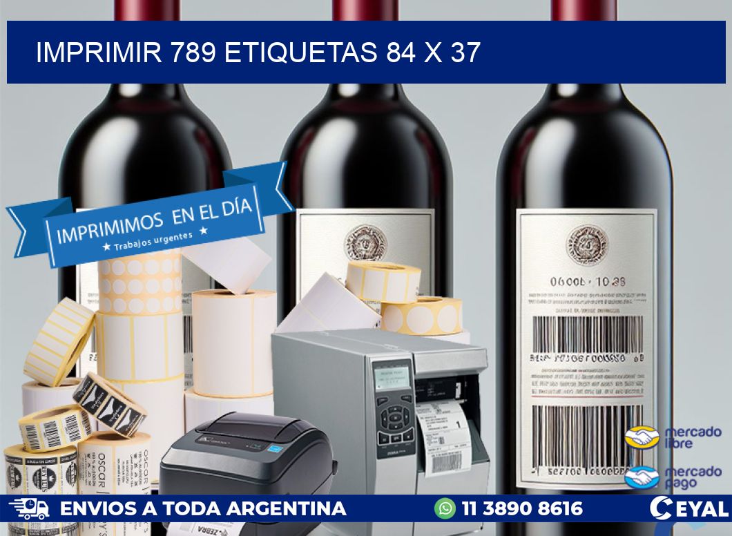 IMPRIMIR 789 ETIQUETAS 84 x 37