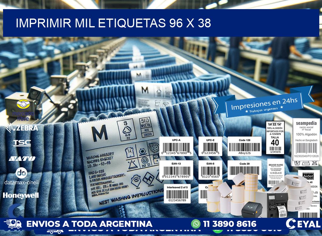 IMPRIMIR MIL ETIQUETAS 96 x 38