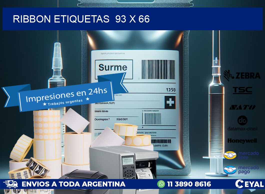 RIBBON ETIQUETAS 93 x 66