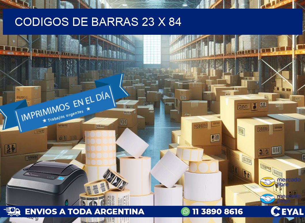 codigos de barras 23 x 84
