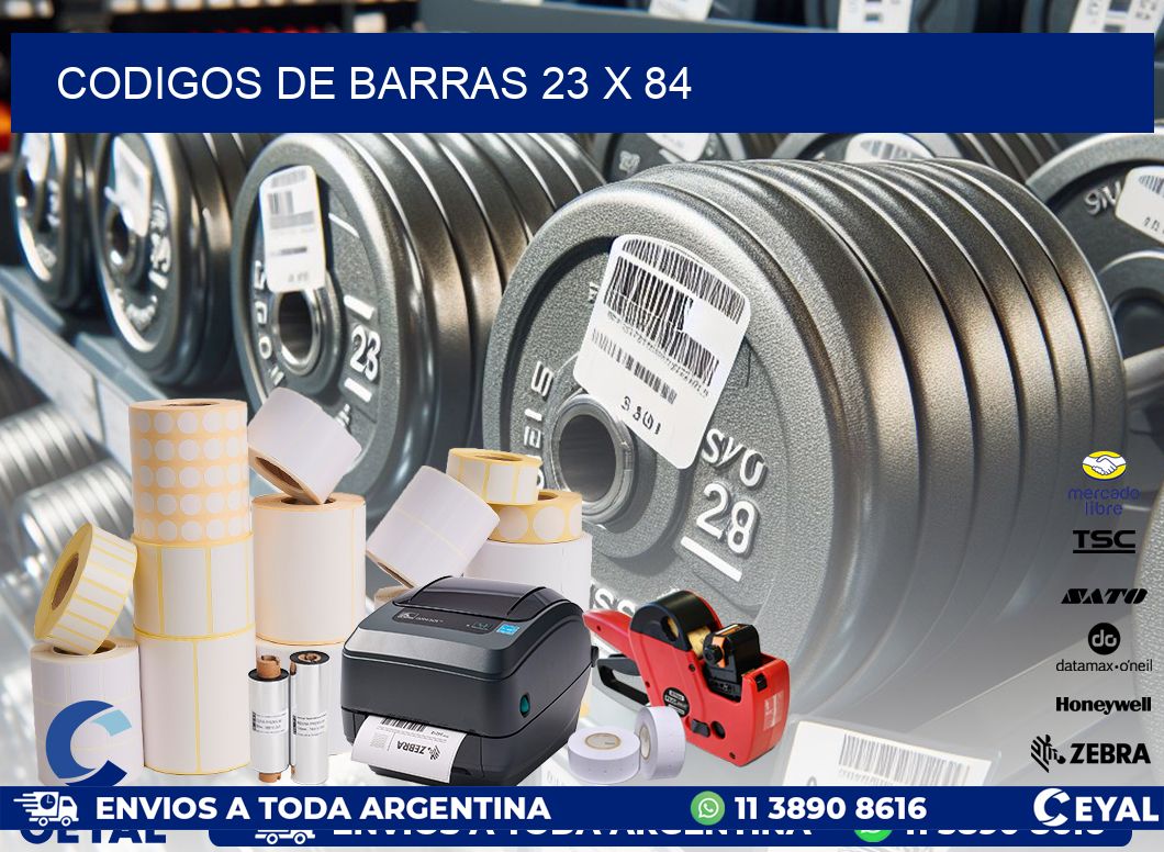 codigos de barras 23 x 84