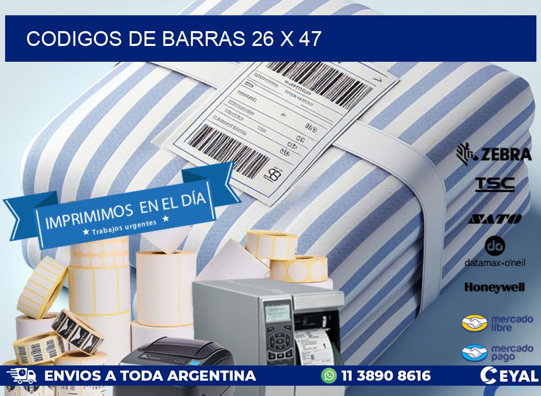codigos de barras 26 x 47