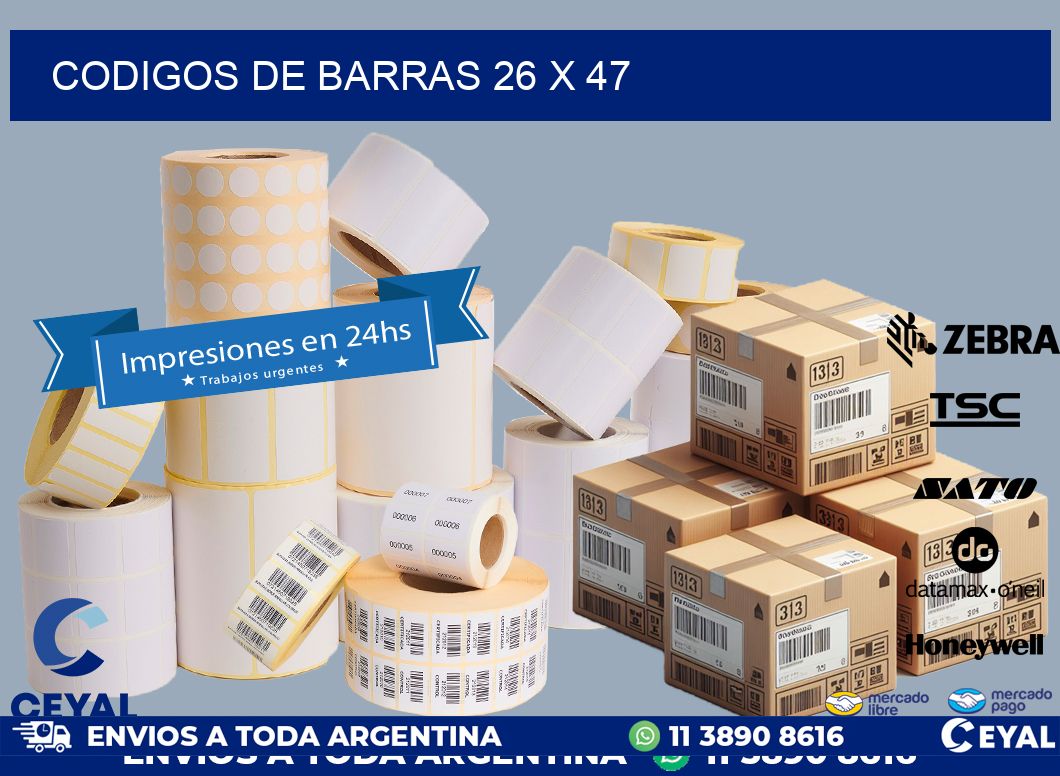 codigos de barras 26 x 47