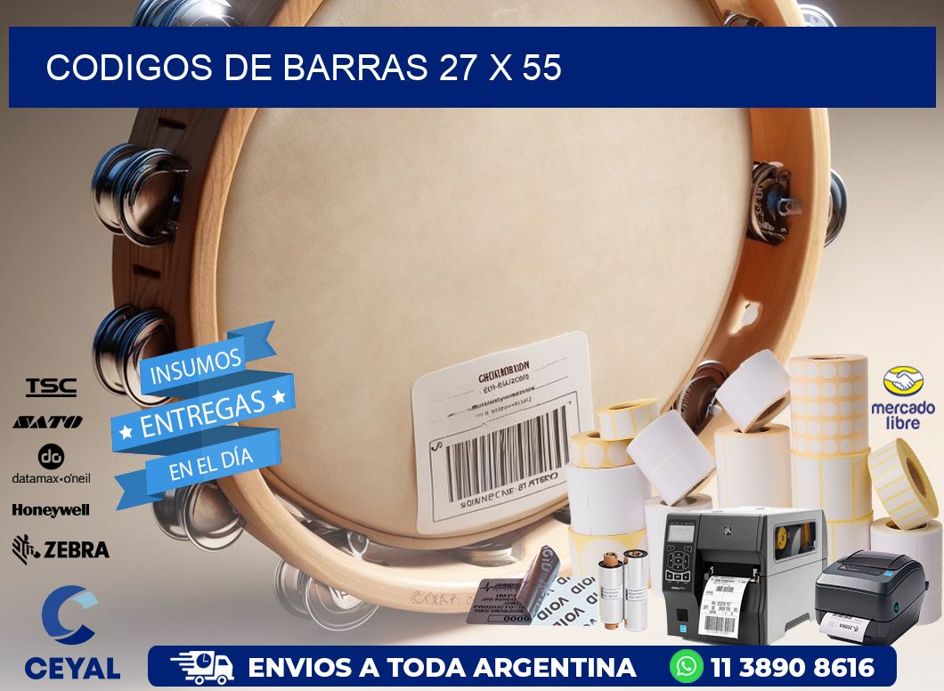 codigos de barras 27 x 55