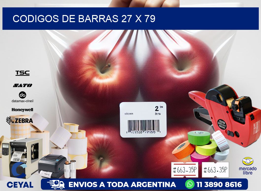 codigos de barras 27 x 79