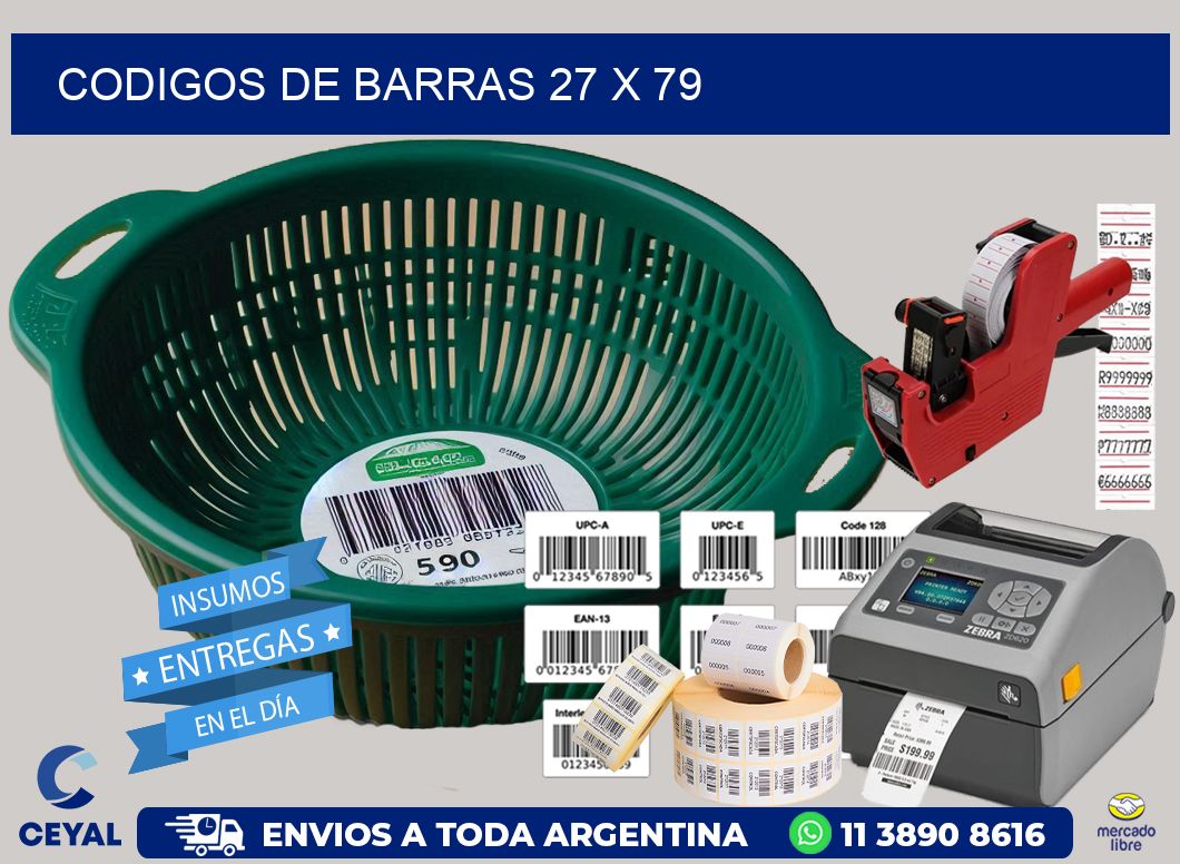 codigos de barras 27 x 79
