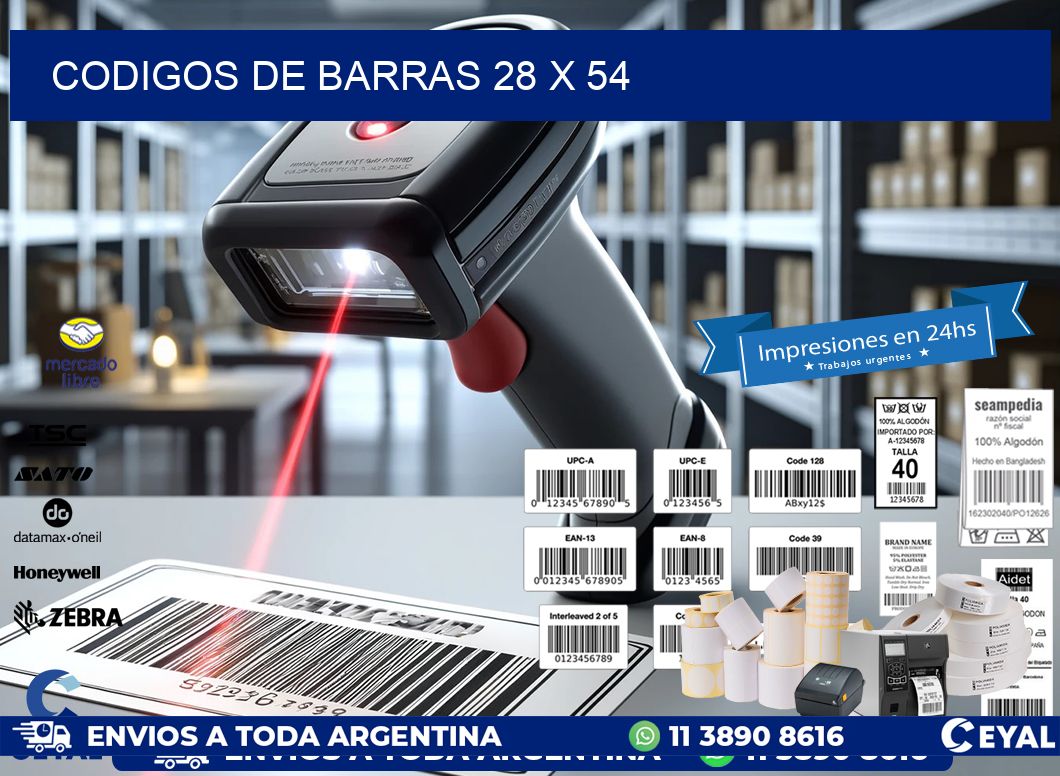 codigos de barras 28 x 54