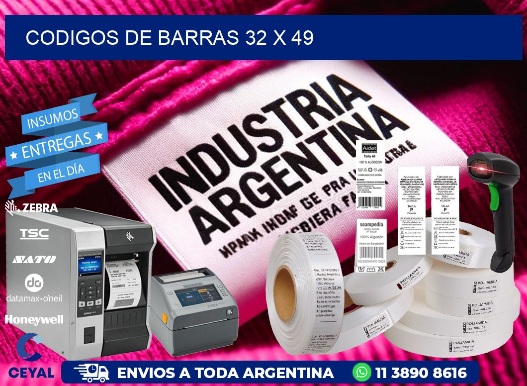 codigos de barras 32 x 49