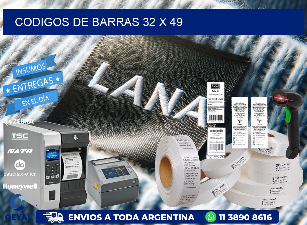 codigos de barras 32 x 49