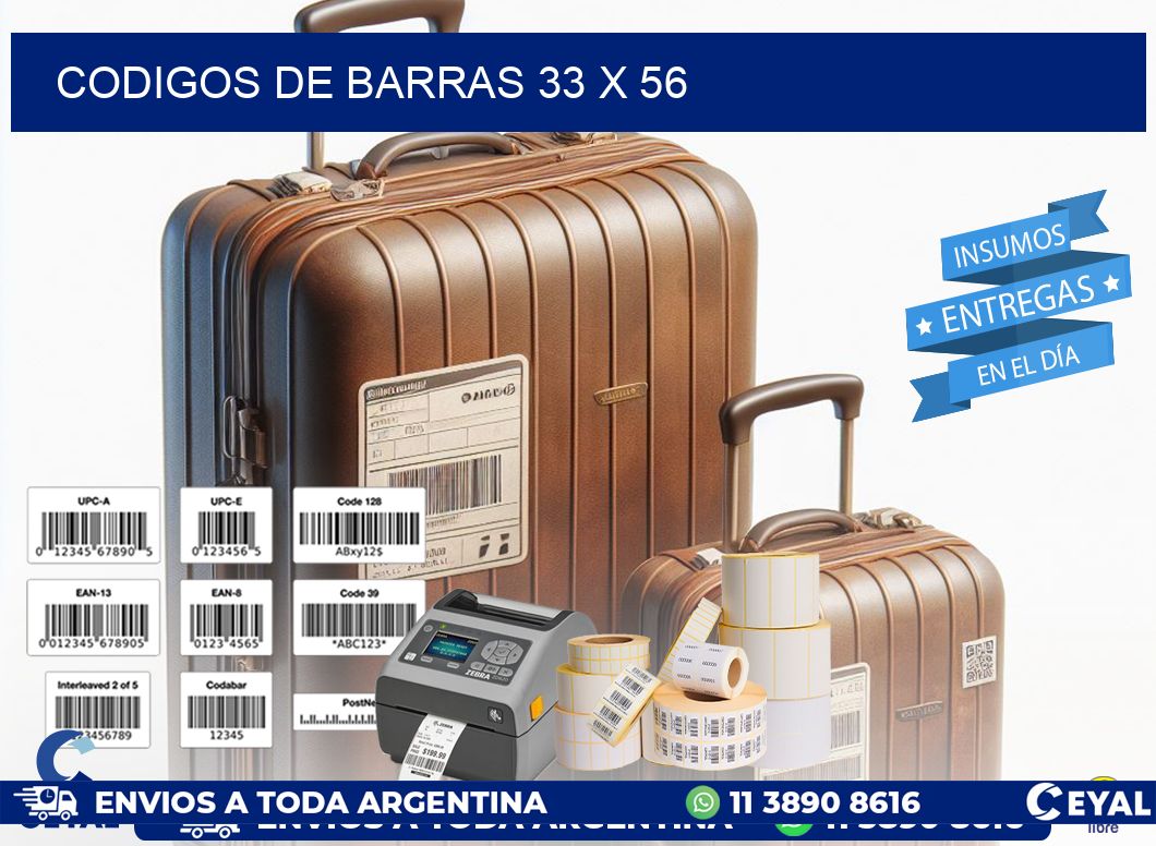codigos de barras 33 x 56