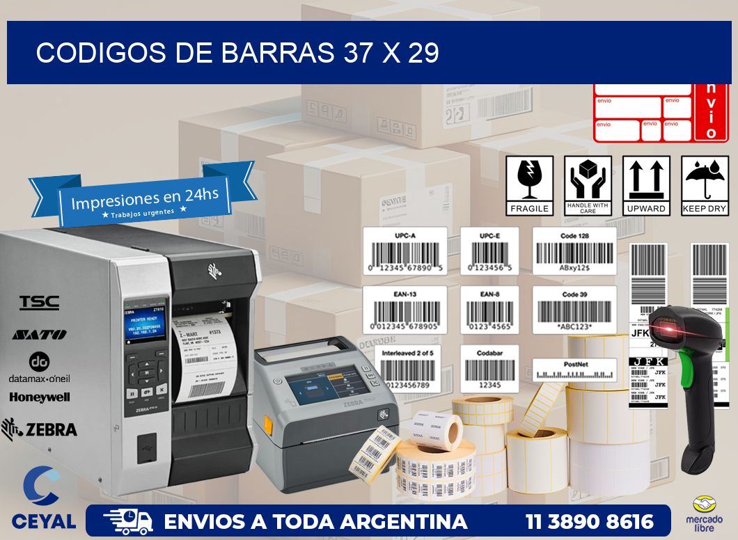codigos de barras 37 x 29